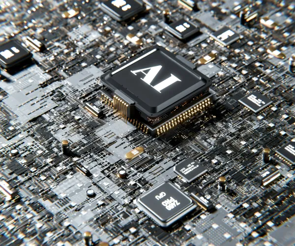 Süni intellekt çipi elektron platada